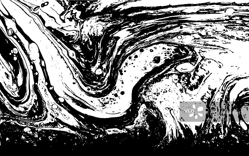 黑白液体纹理手绘图片素材