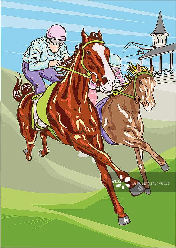 赛马比赛图片素材