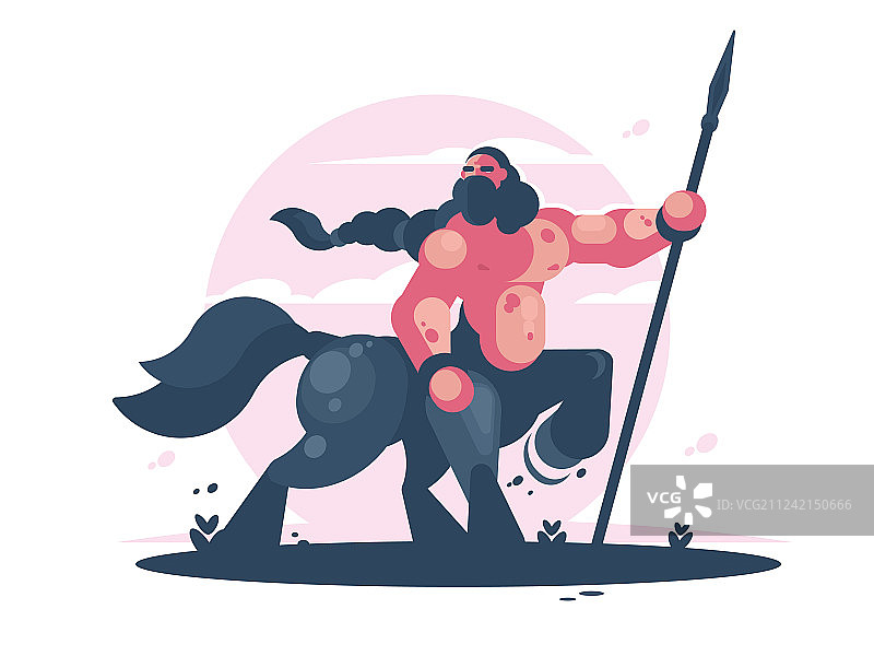 持矛半人马图片素材