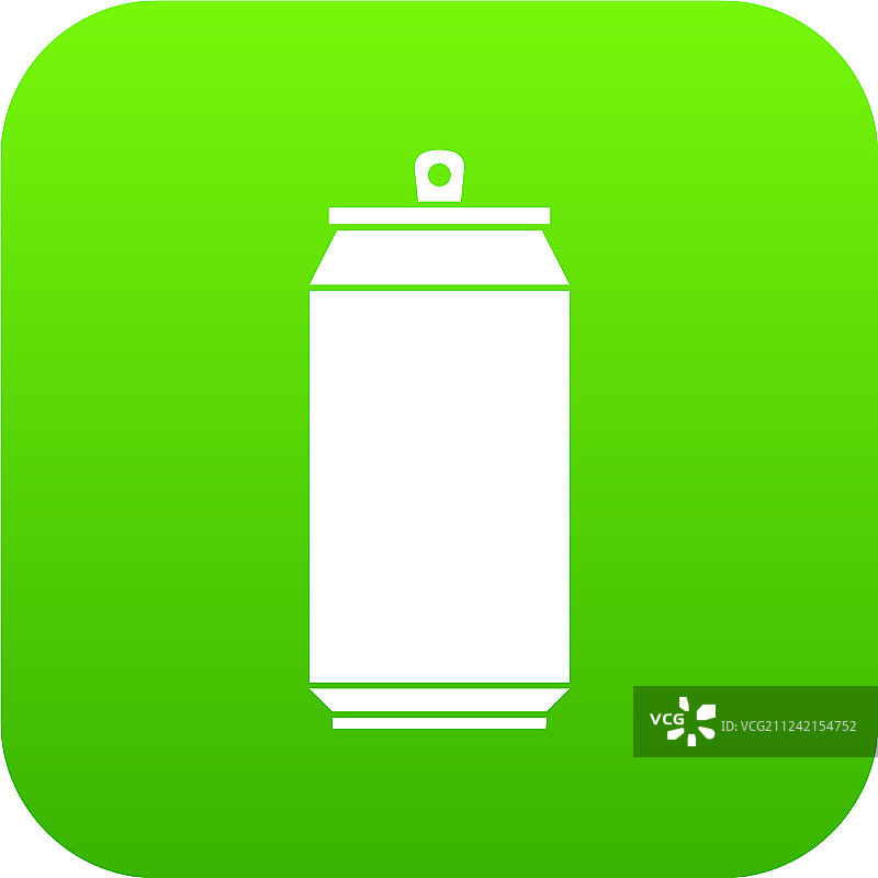 绿色数字罐头图标图片素材