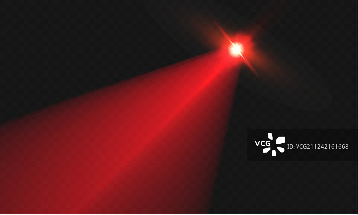 抽象红色激光束透明隔离图片素材