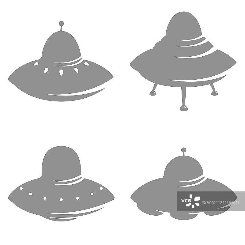 外星飞船图标合集图片素材