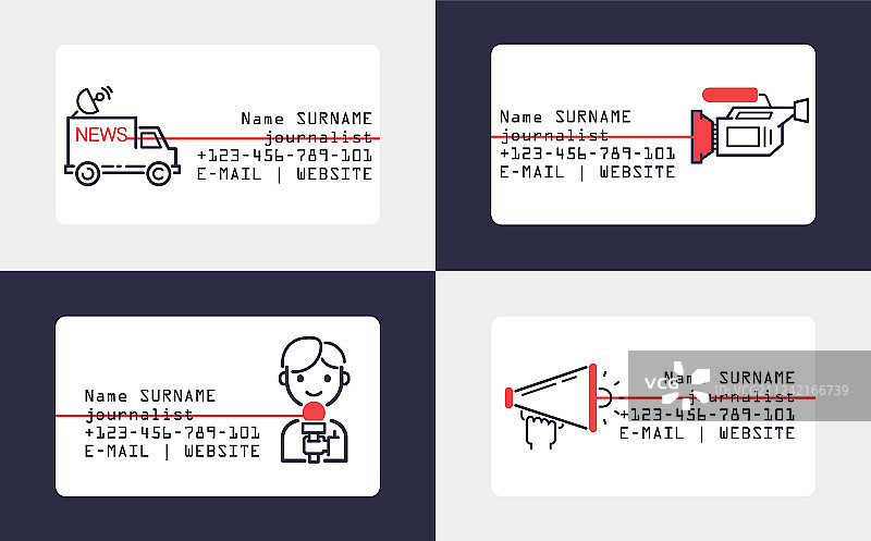 新闻图标名片记者人物图片素材