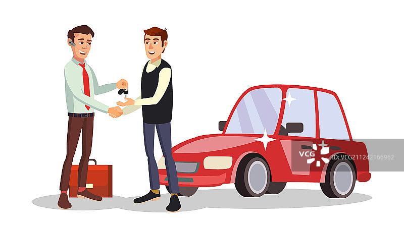 汽车经销商男销售代理图片素材