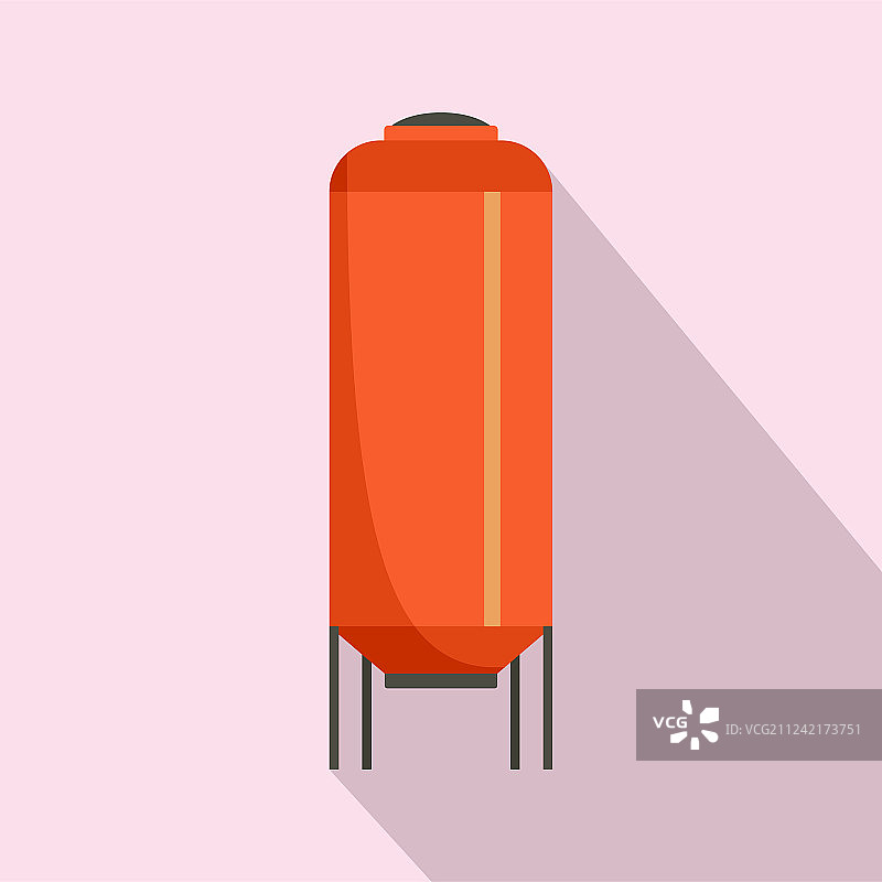 储水罐扁平图标图片素材