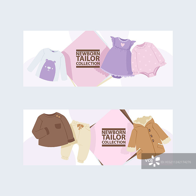 卡通儿童时尚服装图片素材