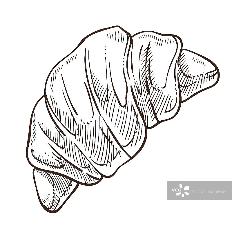 甜点甜品法式糕点牛角面包图片素材