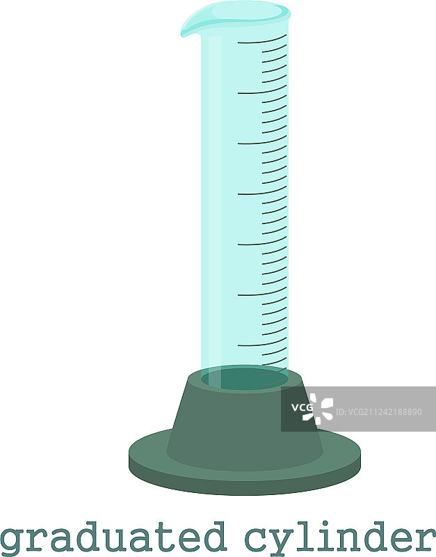 卡通风格的量筒图标图片素材
