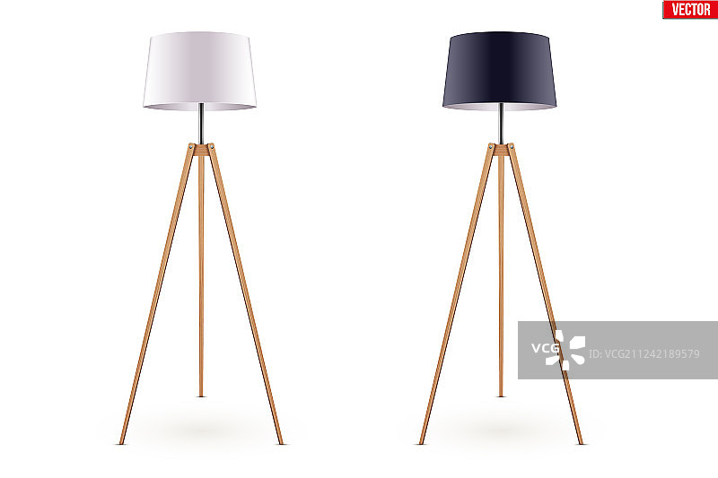装饰落地灯三脚架图片素材