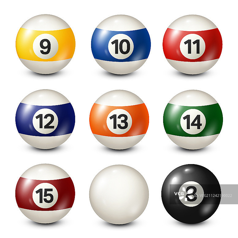 斯诺克白色台球合集图片素材