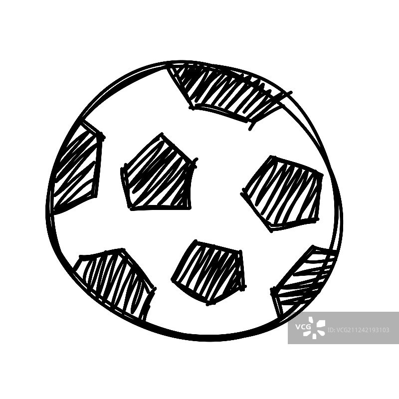 手绘足球图片素材