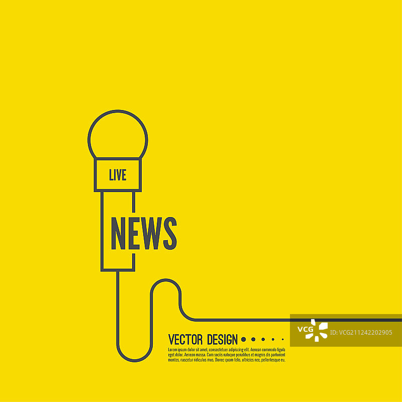 带导线的麦克风图片素材