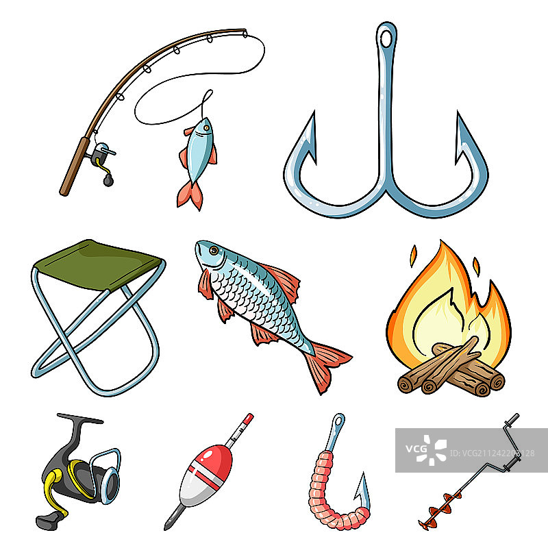 夏冬户外休闲钓鱼图片素材