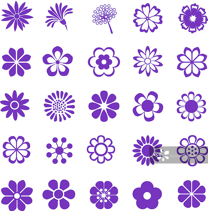 花朵套装图片素材