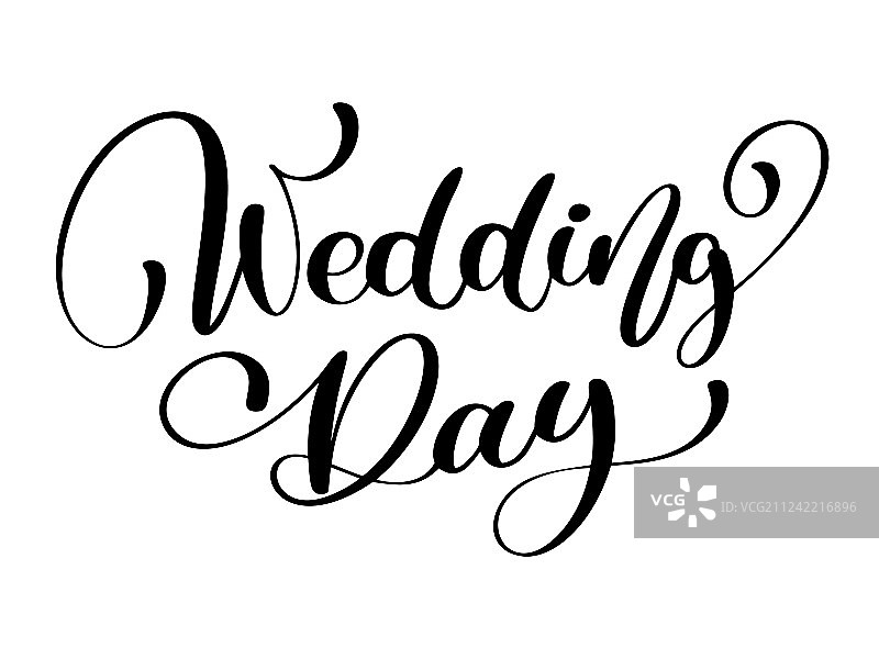 白色背景上的婚礼日文本图片素材