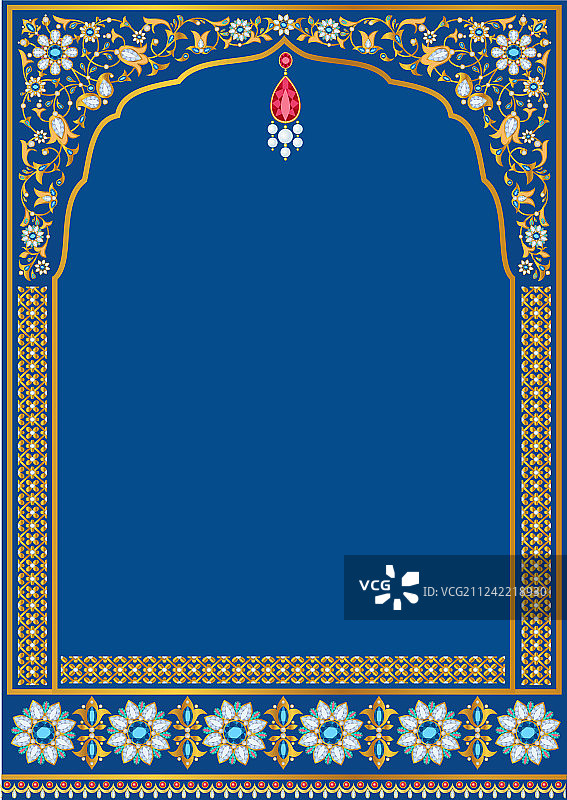 华丽的金色相框图片素材