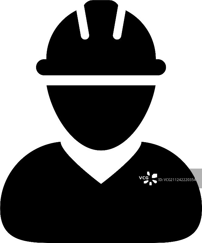 建筑工人头像图标图片素材