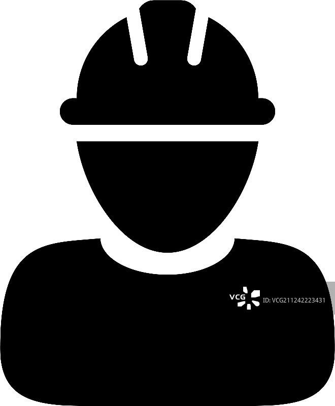 建筑工人头像图标图片素材