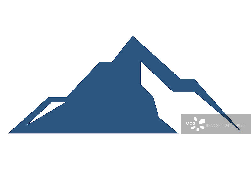 抽象图形山峰logo图标图片素材