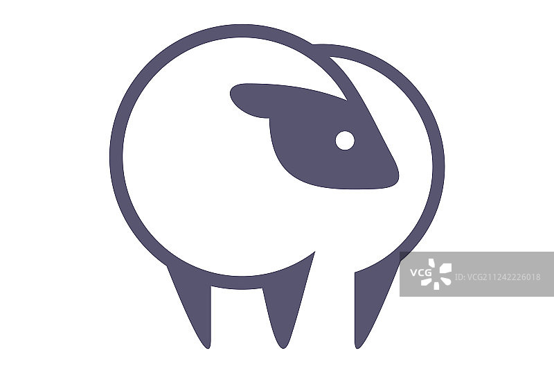 绵羊农场logo图标图片素材