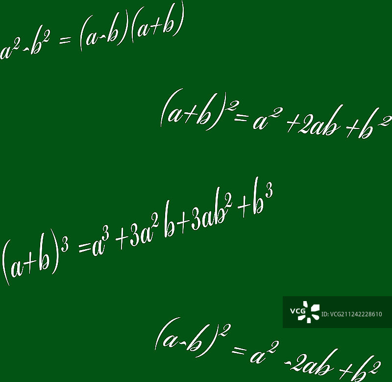 数学公式无缝图案图片素材