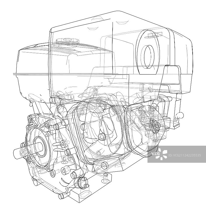 发动机草图图片素材