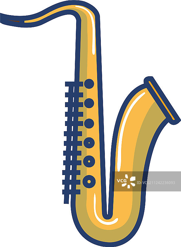 萨克斯管乐器图标图片素材