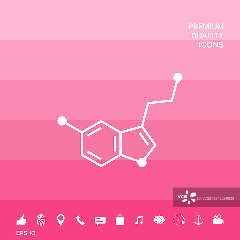 血清素化学式图标图片素材