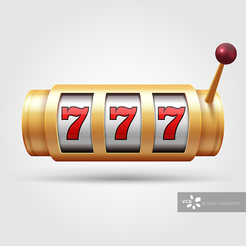 赌场老虎机3D博彩卷轴幸运图片素材
