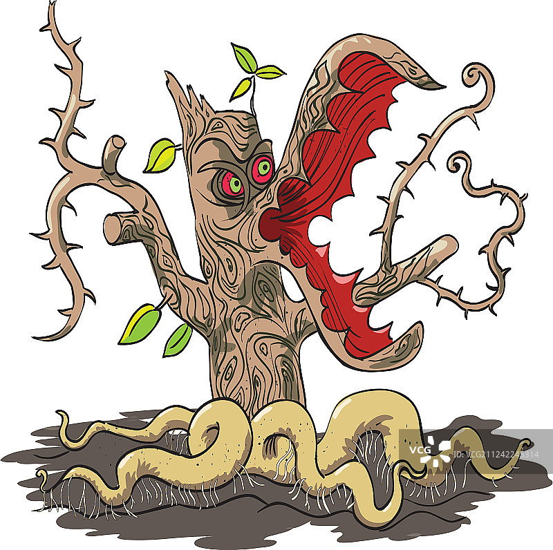 卡通怪物植物图像图片素材