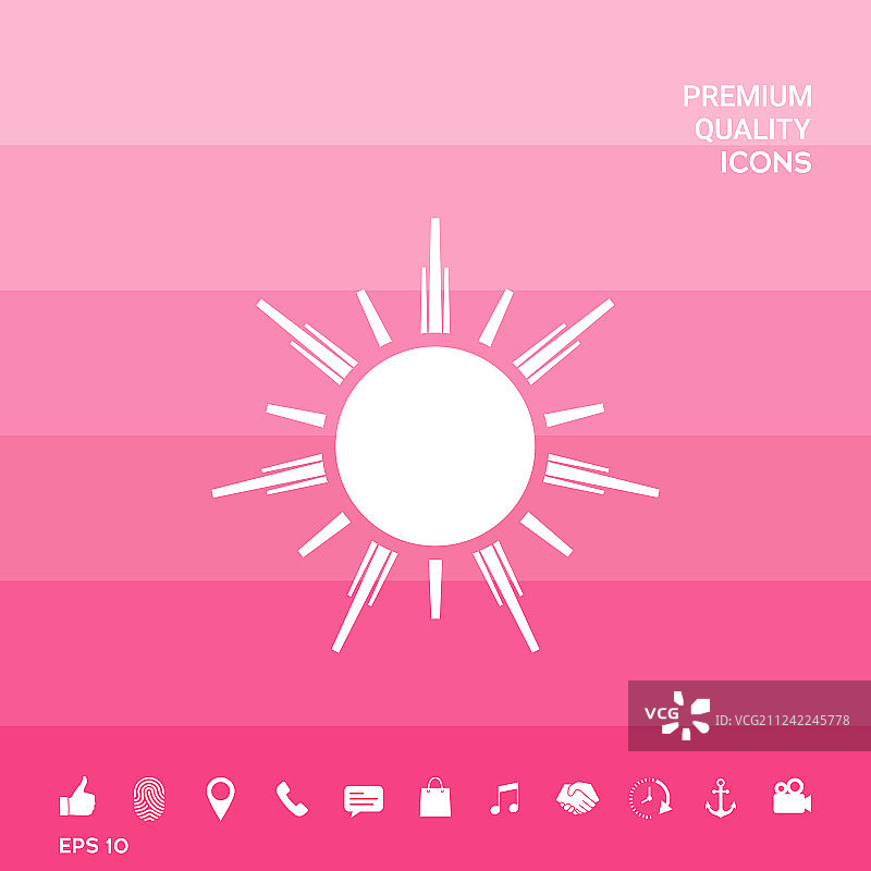 太阳图标符号图片素材