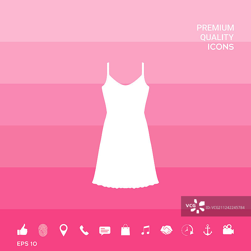 女式夏装晚礼服或睡衣图片素材