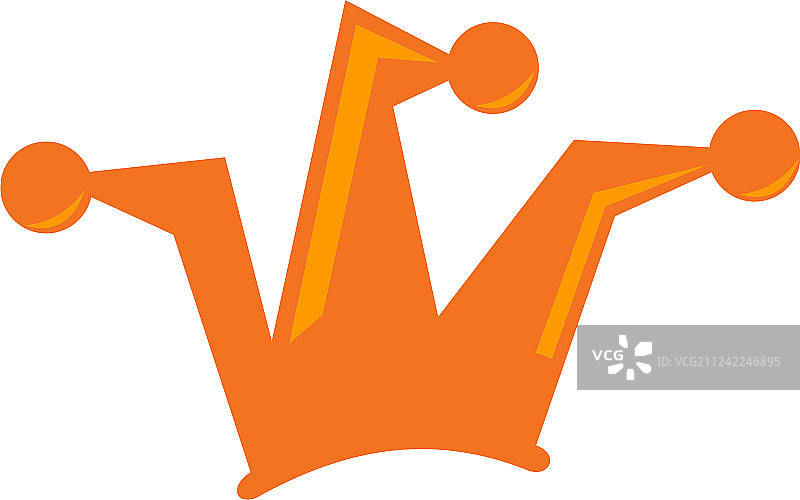 小丑帽子标志设计模板图片素材