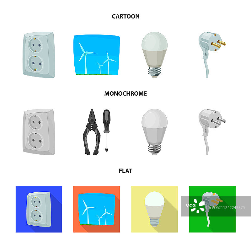 电力与电气符号设计图片素材