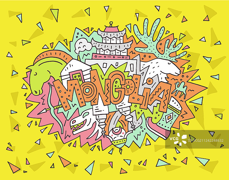 蒙古概念图片素材