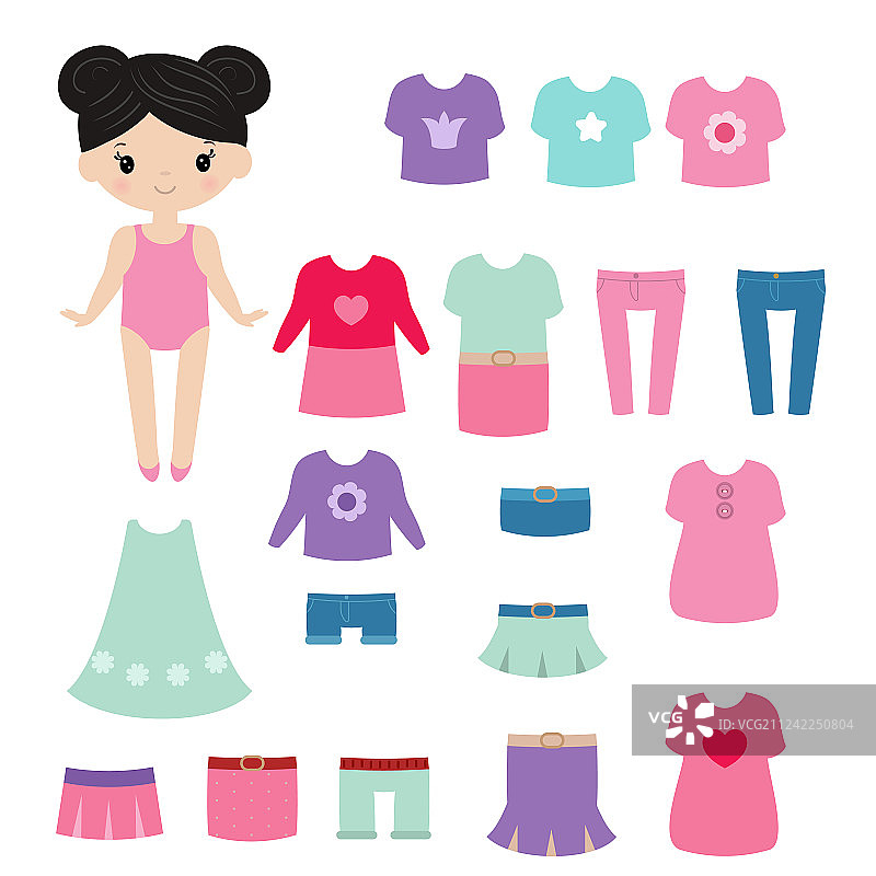 纸娃娃图片素材