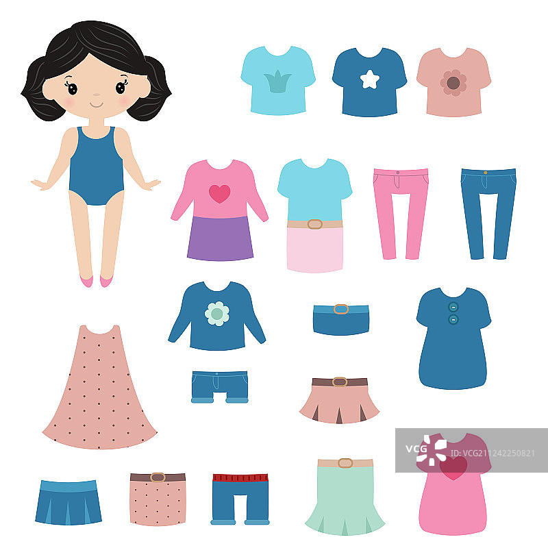 纸娃娃图片素材