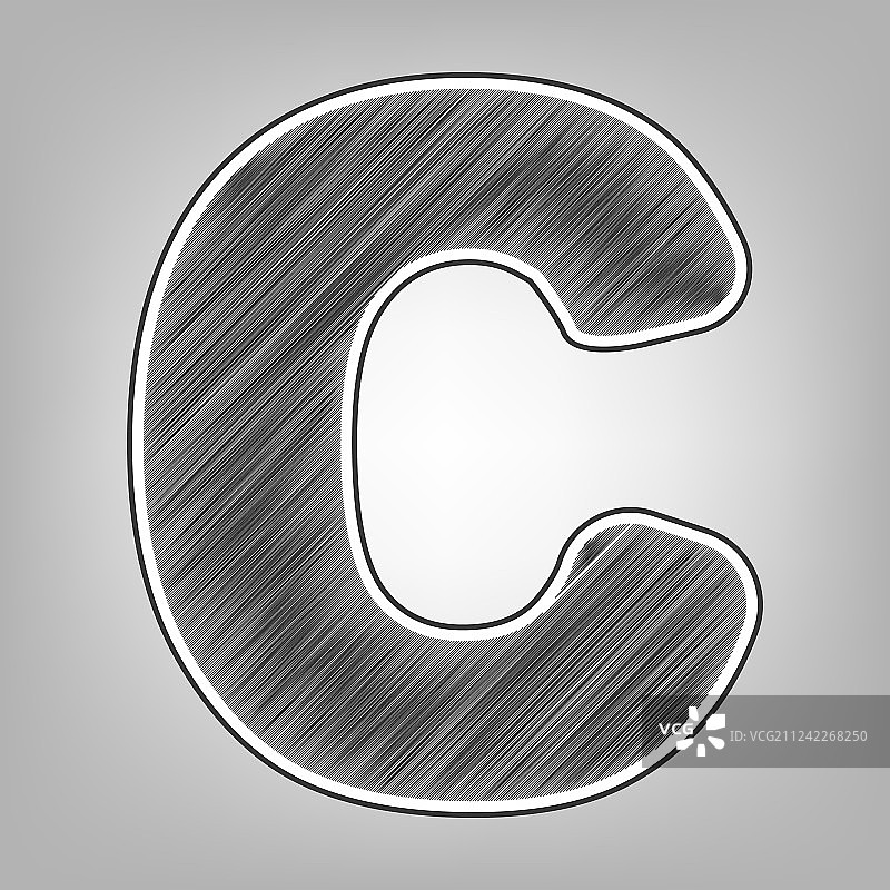 字母C标志设计模板元素图片素材