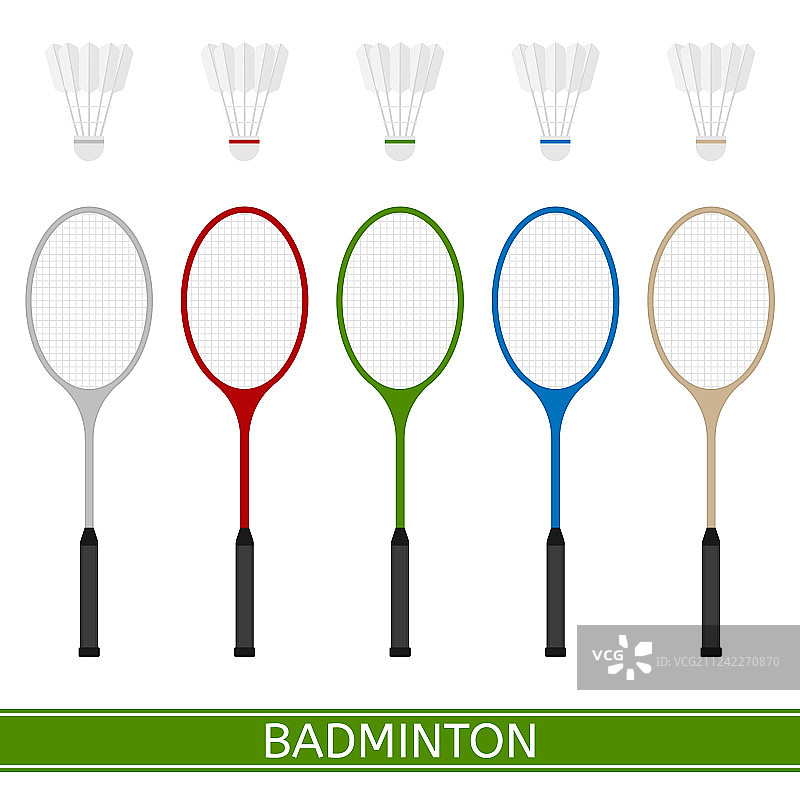羽毛球拍和羽毛球图片素材