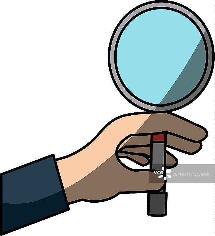 手持放大镜图片素材