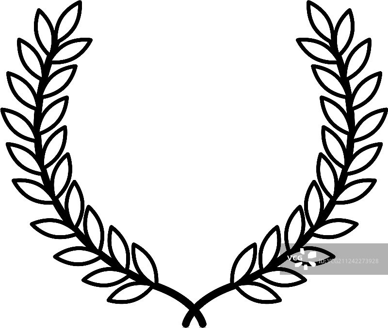 树叶花环皇冠图标图片素材