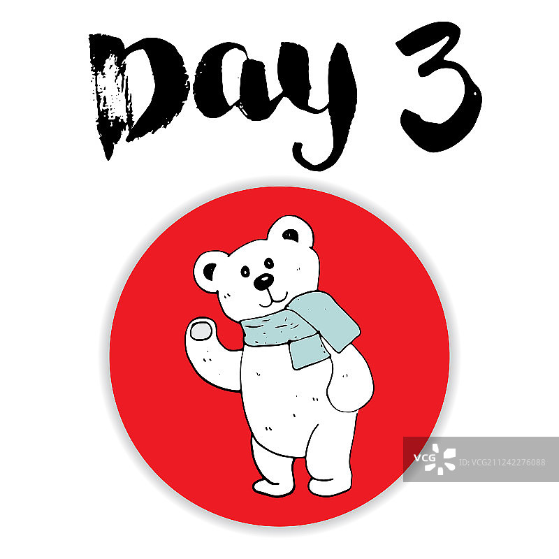 圣诞降临历手绘元素及图片素材