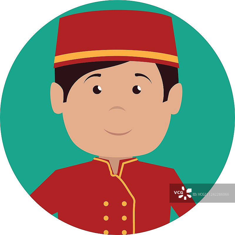 行李员角色酒店服务图标图片素材