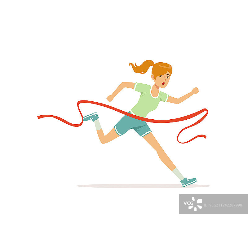 女运动员参加跑步马拉松图片素材