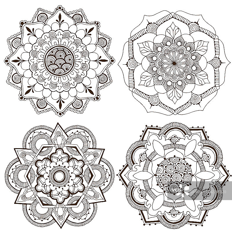 东方饰品圆形装饰图片素材