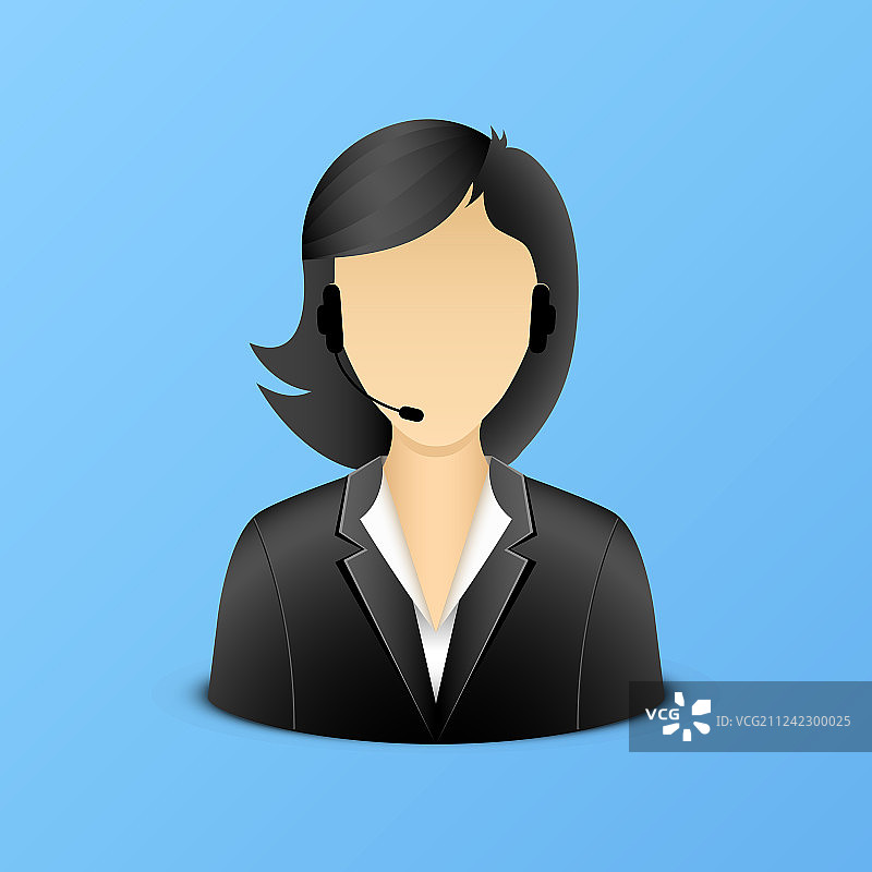 支持女性助理图标图片素材