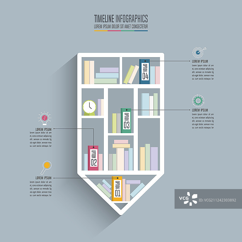 时间轴信息图设计商务概念图片素材
