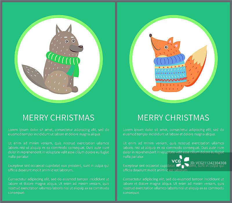 70年代圣诞节明信片图片素材