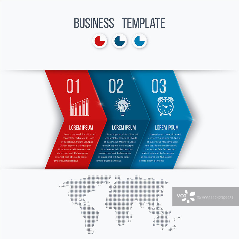 带箭头的商业项目模板图片素材