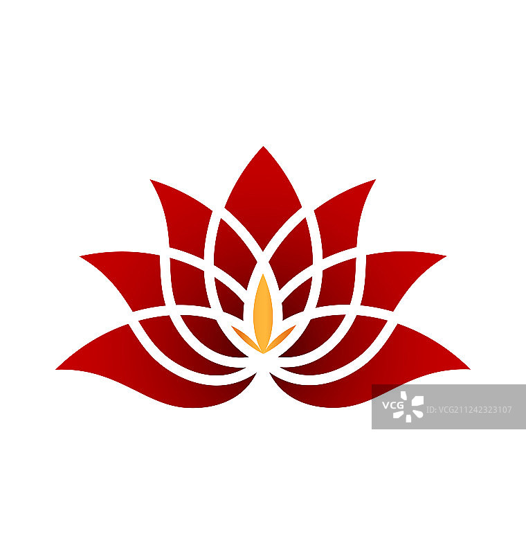 金色钻石莲花Logo图片素材